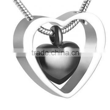 Stainless Steel Cremation Keepsake Urn Pendant Necklace