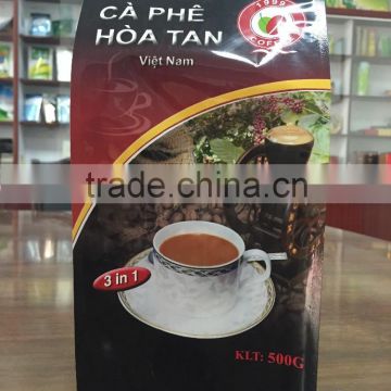 OEM CMKY Printing Three-layer Laminated Gusset Aluminum Foil Instant Coffee Packets