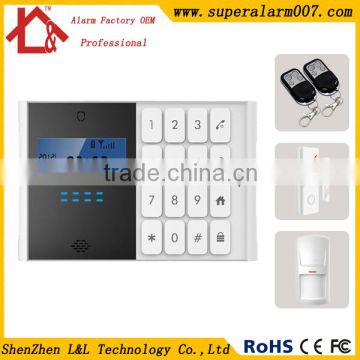 Smartphone Control GSM Wireless Fire Alarm System LCD Keypad Alarm L&L-819C