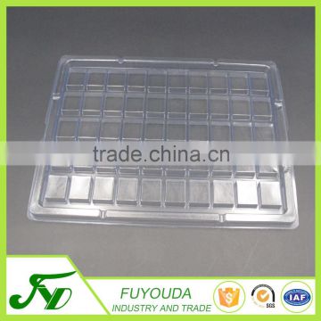 Disposable clear plastic electronic packaging box