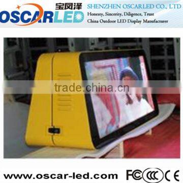 2016 hot new products xxx video advertising taxi screen with great price