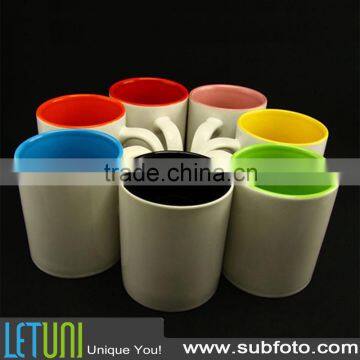 color inside sublimation ceramic mug