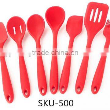 2016 Hot Sale Heat-Resistant Silicone Cooking Utensils Set With Stand & Silicone Kitchen Products Quality Choice