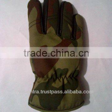 Paintball gloves cotton + Leather Cammo shade ,PayPal Available