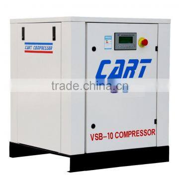 Variable frequency screw air compressor 7.5KW 10HP belt drive high efficiency industrial machine