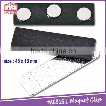 Easy-attached Magnetic Name Badge Clip Holder for School and Office photo-3