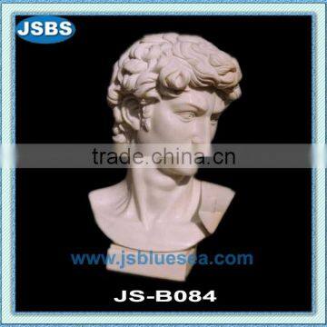 hand carved stone david bust sculpture