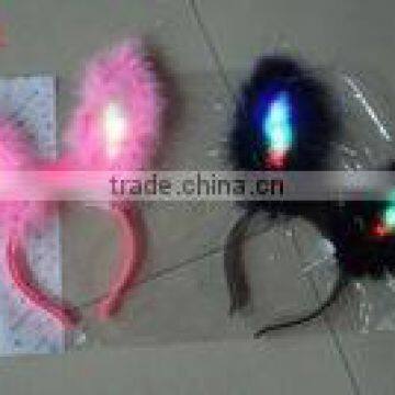 popular Flashing Blinking Glow rabbit ear Headband