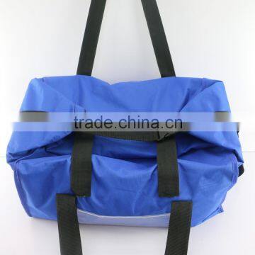 Blue Color Shoulder Bag Lunch PVC Bag Insulated Cooler Ice Bag Hand Make