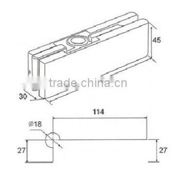 China Suppliers Patch Fitting for Frameless Glass Door DL-016 photo-2