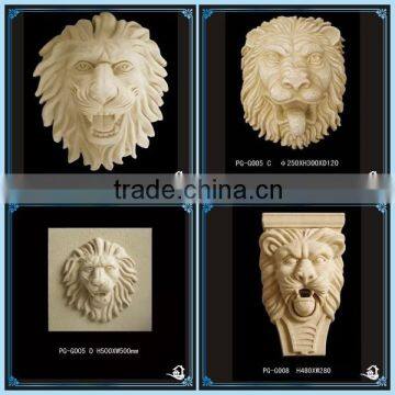 Garden lion head ornament