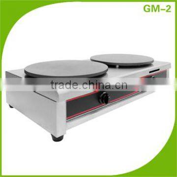 Heavy Duty Commercial Stainless Steel Gas Crepe Griddle/Crepe Maker GM-2