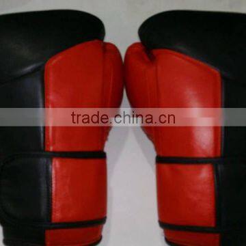 Pro Style Black and red boxing gloves