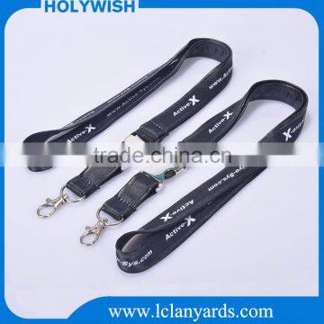 Promotion item leather lanyard for id badge holder