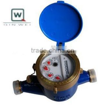 Multi-jet wet dial type water meter