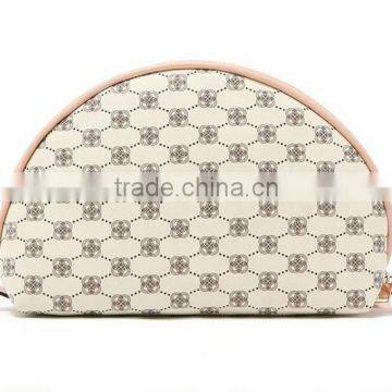 Personalized High quality Newest half moon emboss PVC makeup bag