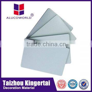 Alucoworld acm panel acp shining silver grey aluminum composite panel