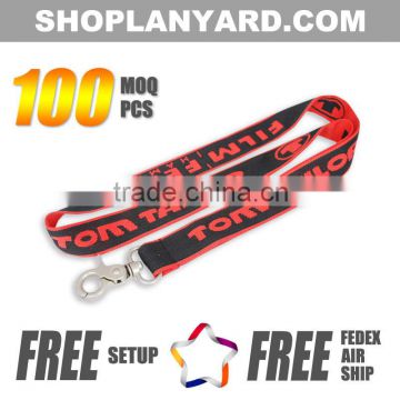 New woven lanyards no minimum order