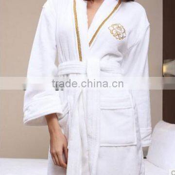 100% cotton free size hotel linen bathrobe