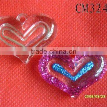 acrylic heart beadCM3242