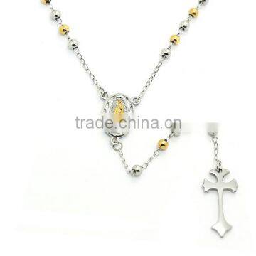 jewish rosary christian necklace stainless steel 316 gold necklace cross pendants rosaries religious catholic