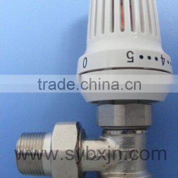 china supplier brass 3/4" radiator thermostatic valve(angle valves)
