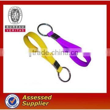 customized promotional 100%silicone keychain