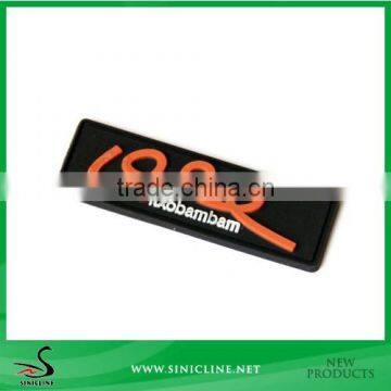 Sinicline Custom Soft Rubber/PVC Patch for Bag and Uniform from China Factory