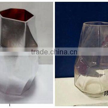 wholesale customized shaped glass candle jar holders manufacturer