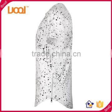 2016 Fashion Custom Promotional Sublimated Brushed Cotton Long T-shirts for Men photo-2