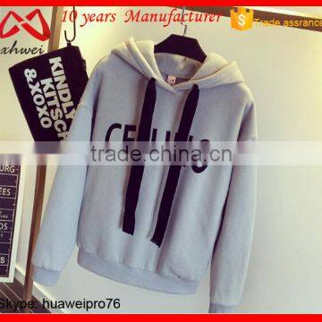 Factory Price Fleece Woman Hoodies 2015 Latest Ladies Top Designs