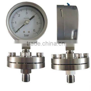 flange diaphragm pressure gauge