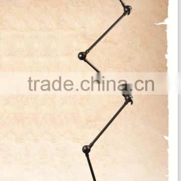 black traditional telescopic iron table lamp