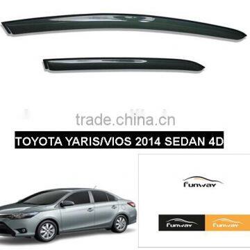 CAR DOOR VISOR RAIN DEFLECTOR FOR TOYOTA YARIS VOIS SEDAN 4DOORS