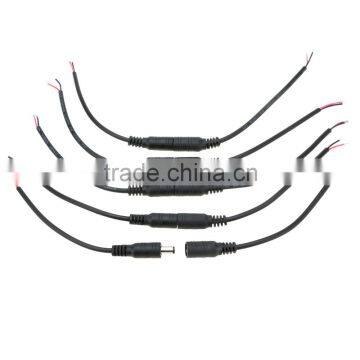 5 Pairs 2.1 5.5mm Female + Male DC Power Connectors 16cm Cable for LED Strip Light Connection