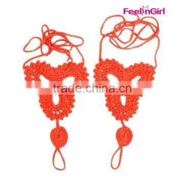Custom Crocheting Yoga Foot Sandals Barefoot Jewelry photo-5