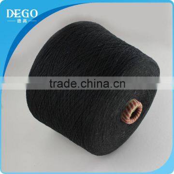 6s black glove yarn regenerated cotton yarn for gloves