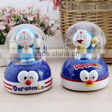 Middle size snowflake crystal ball new A Dream cute cat music box