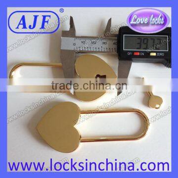 Big Heart Shape Brass Love Lock for Lovers Gift photo-3