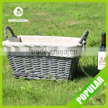 Good Quality Handmade Wicker Basket for Wine Basket Picnic