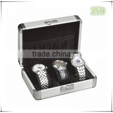 Silver Metal Watch Case Padding Watch Box Waterproof Case