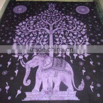 Elephant Tree of Life Bedsheets Tapestry New photo-4