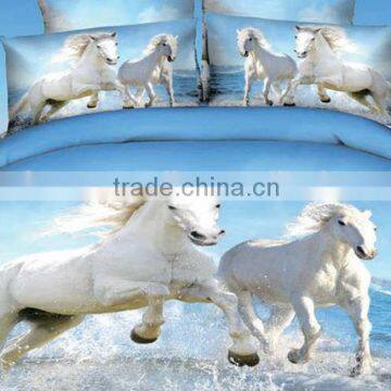 animal design 3D 100%cotton reactive printed bedding set