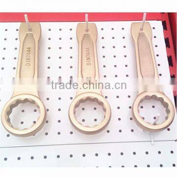 Non sparking aluminum bronze slogging spanner ,DIN7444 Standard,garden tools,ISO9001