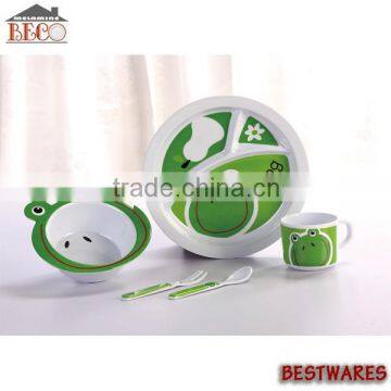 5 pcs melamine kids dinnerware set , dinnerware set