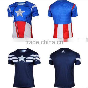 Quick Dry Summer Digital Printing Wholesale Fashional T-shirt