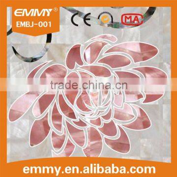 Newest Nature Mother of Pearl Shell Maber Mosaic for TV/sofa Wall Tile photo-4