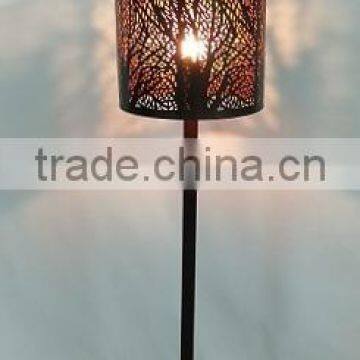 Floor Lamp with Etched shade