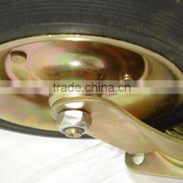 8" 200mm Swivel Rubber Wheels for Trash Bins photo-4