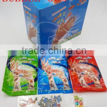 hot sale chewing gum henna tatto bubble gum